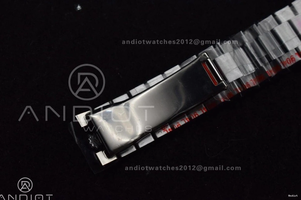 V4 DayDate Weighted Roman President Steel GMF 40 Tungsten Bracelet Markers Dial A3255 Blue 904L On 0415